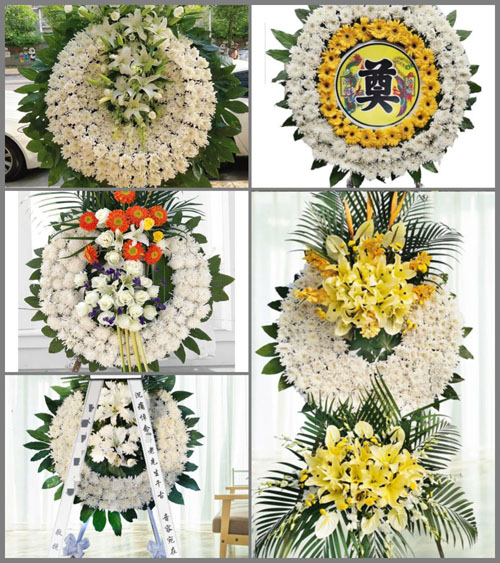 浙江省衢州龙游县塔石镇塘里村花圈速递